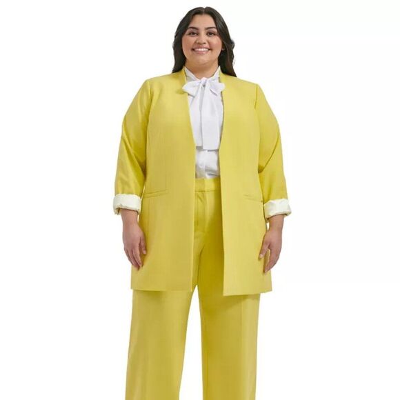 Calvin Klein Topper Jacket Size 2X Yellow NWOT - Picture 4 of 13